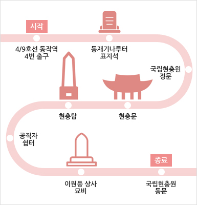 동작진길 지도