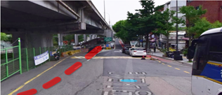 잠수교 북단 통제지점