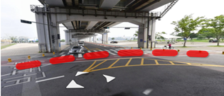 잠수교 남단 통제지점