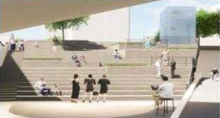 마포종점나들목 조감도(계단 및 휴식공간)