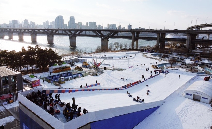 뚝섬눈썰매장 전경