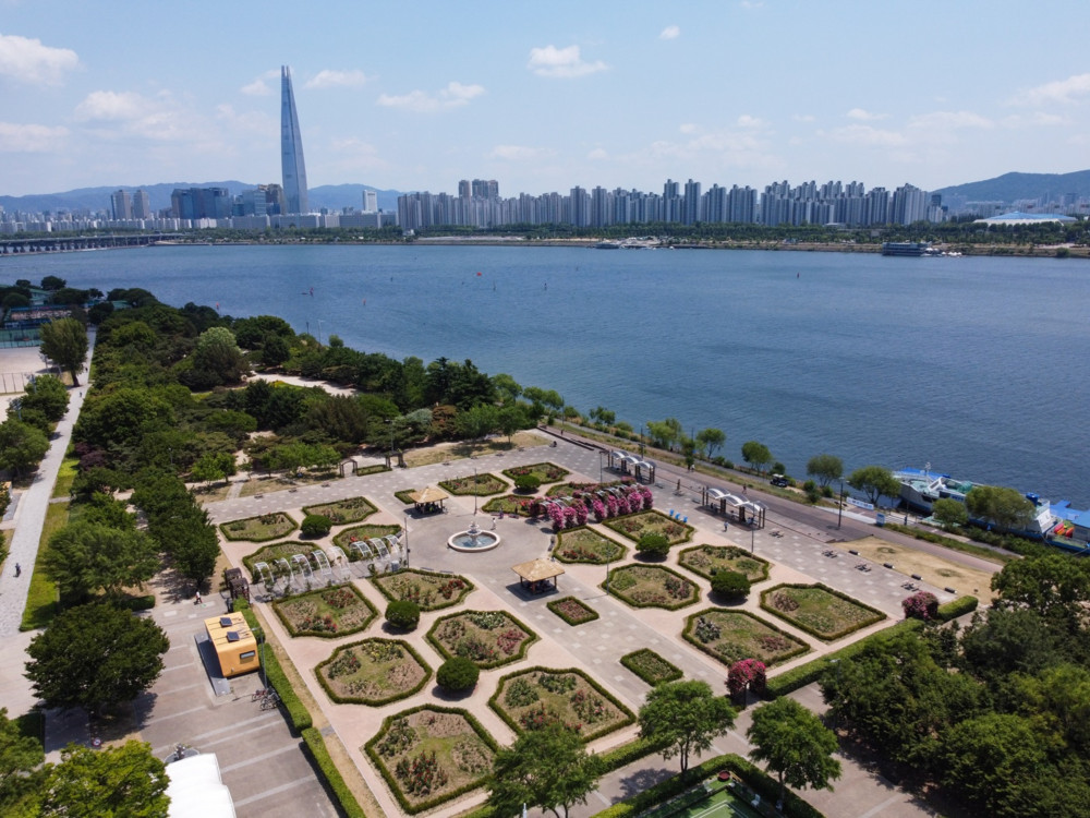 뚝섬 자연학습장(장미원) 드론촬영 전경