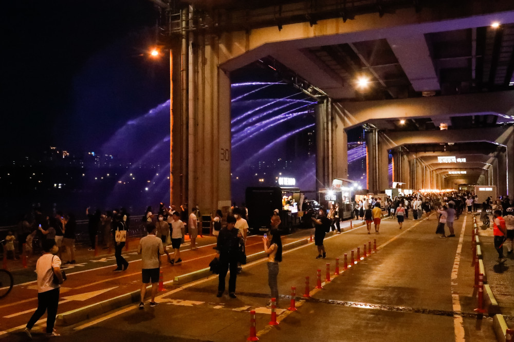 2022 잠수교 뚜벅뚜벅축제 행사 저녁 현장