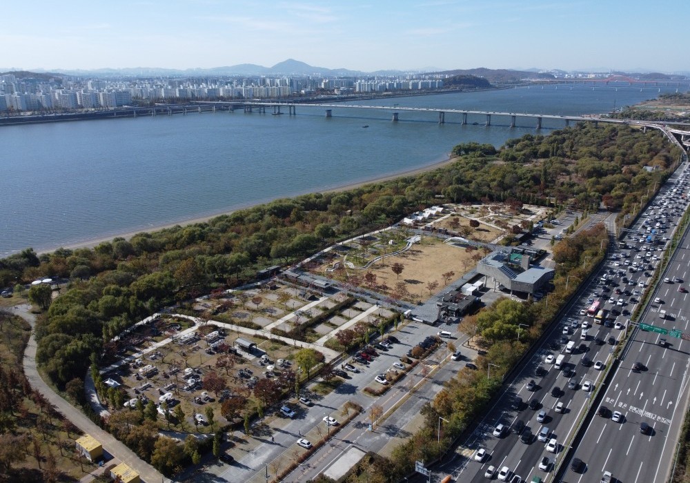 난지캠핑장 2022년 11월 드론촬영 전경